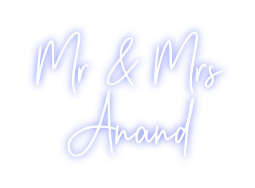 Custom Neon: Mr & Mrs Ana... - Neon Filter