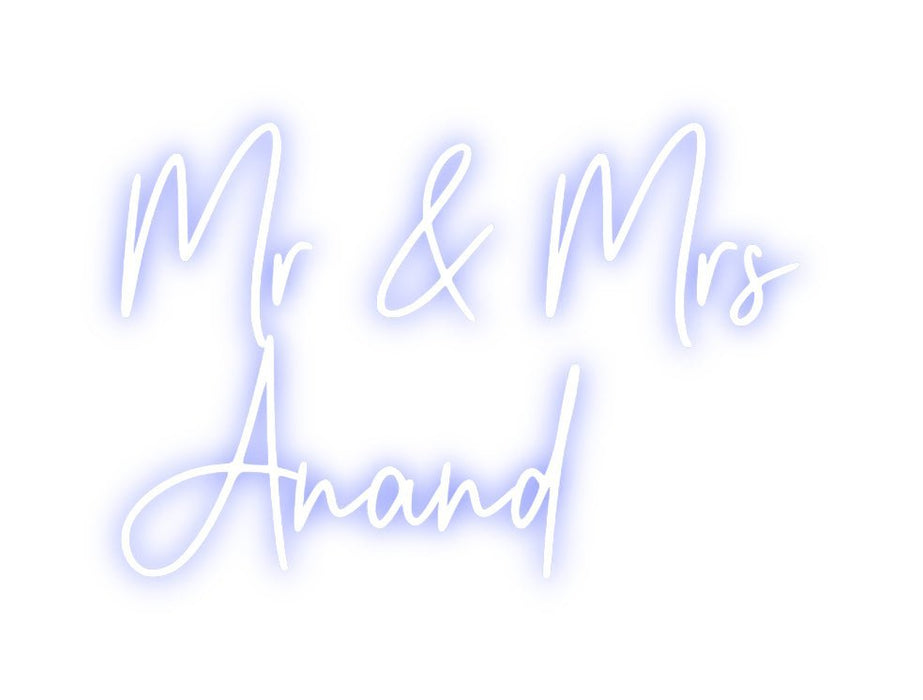 Custom Neon: Mr & Mrs Ana... - Neon Filter