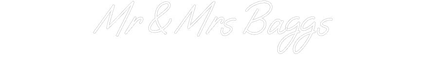 Custom Neon: Mr & Mrs Baggs - Neon Filter