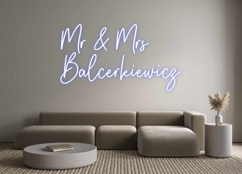 Custom Neon: Mr & Mrs Bal... - Neon Filter