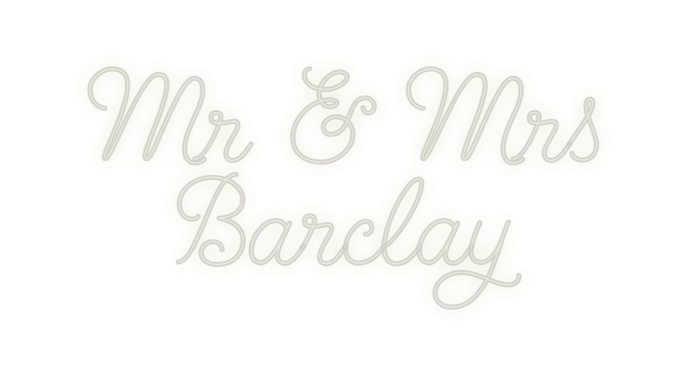 Custom Neon: Mr & Mrs Bar... - Neon Filter