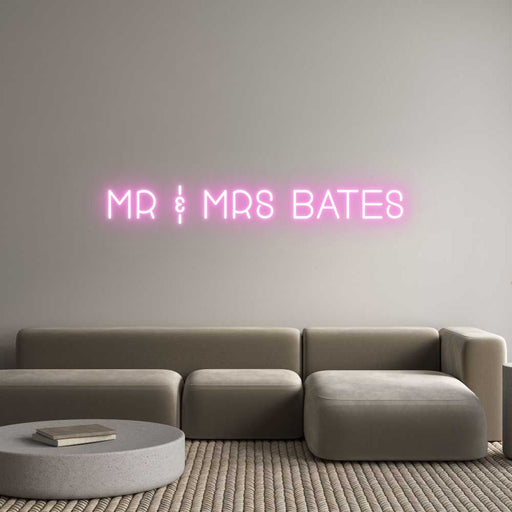 Custom Neon: Mr & Mrs Bates - Neon Filter