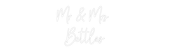 Custom Neon: Mr & Mrs Be... - Neon Filter