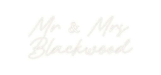 Custom Neon: Mr & Mrs Bla... - Neon Filter