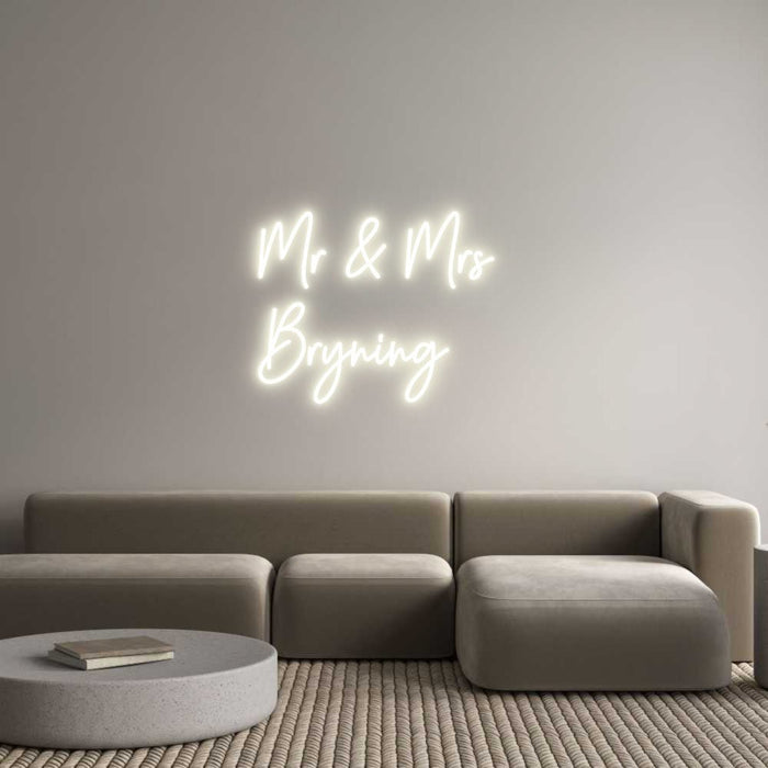 Custom Neon: Mr & Mrs Br... - Neon Filter