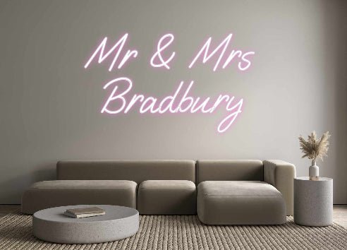 Custom Neon: Mr & Mrs Bra... - Neon Filter