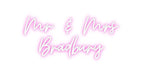 Custom Neon: Mr & Mrs Bra... - Neon Filter