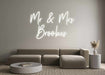 Custom Neon: Mr & Mrs Bro... - Neon Filter