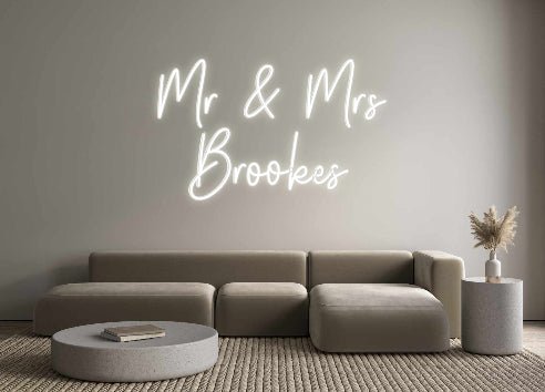 Custom Neon: Mr & Mrs Bro... - Neon Filter