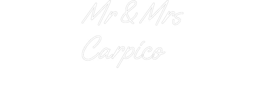 Custom Neon: Mr & Mrs Car... - Neon Filter