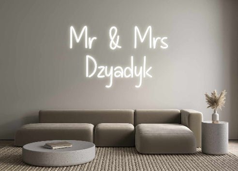 Custom Neon: Mr & Mrs Dz... - Neon Filter