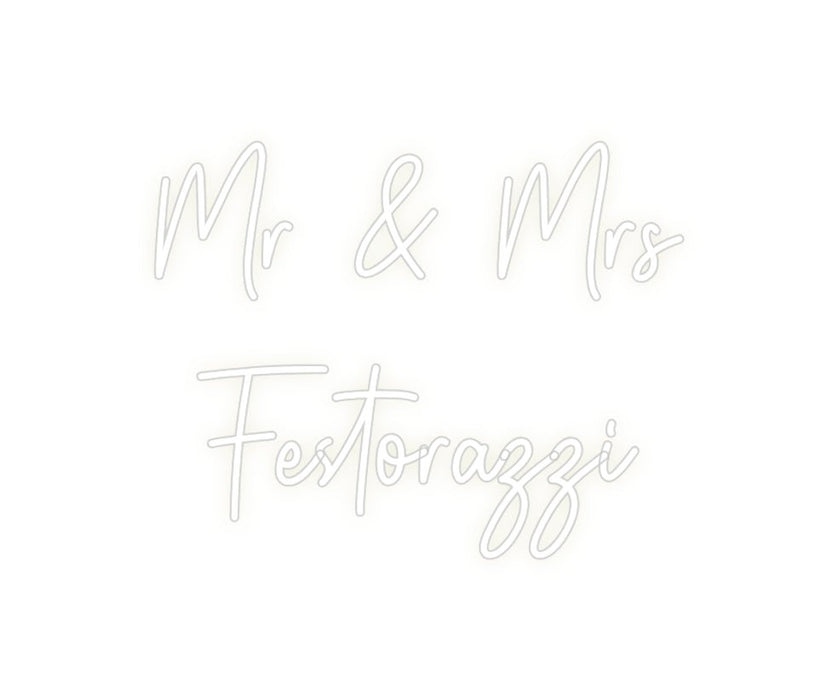 Custom Neon: Mr & Mrs Fes... - Neon Filter