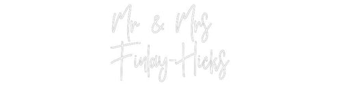 Custom Neon: Mr & Mrs Fi... - Neon Filter