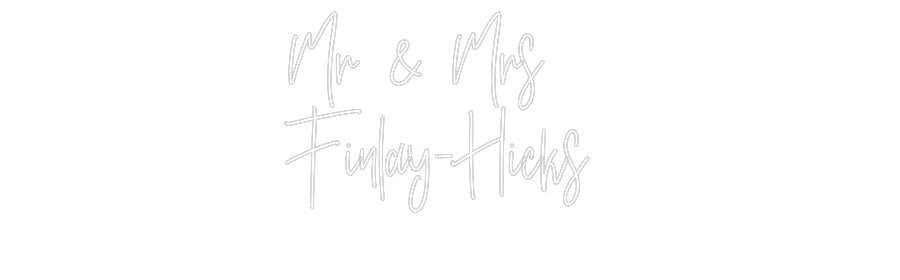 Custom Neon: Mr & Mrs Fi... - Neon Filter