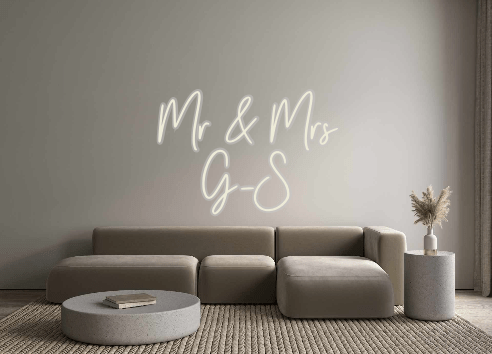 Custom Neon: Mr & Mrs G - S - Neon Filter