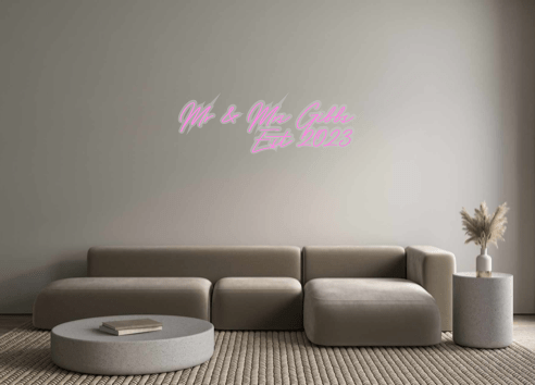 Custom Neon: Mr & Mrs Gibb... - Neon Filter