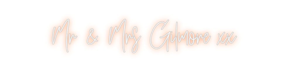 Custom Neon: Mr & Mrs Gilm... - Neon Filter