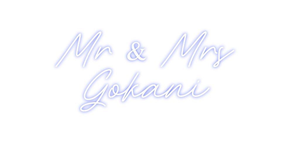 Custom Neon: Mr & Mrs Go... - Neon Filter