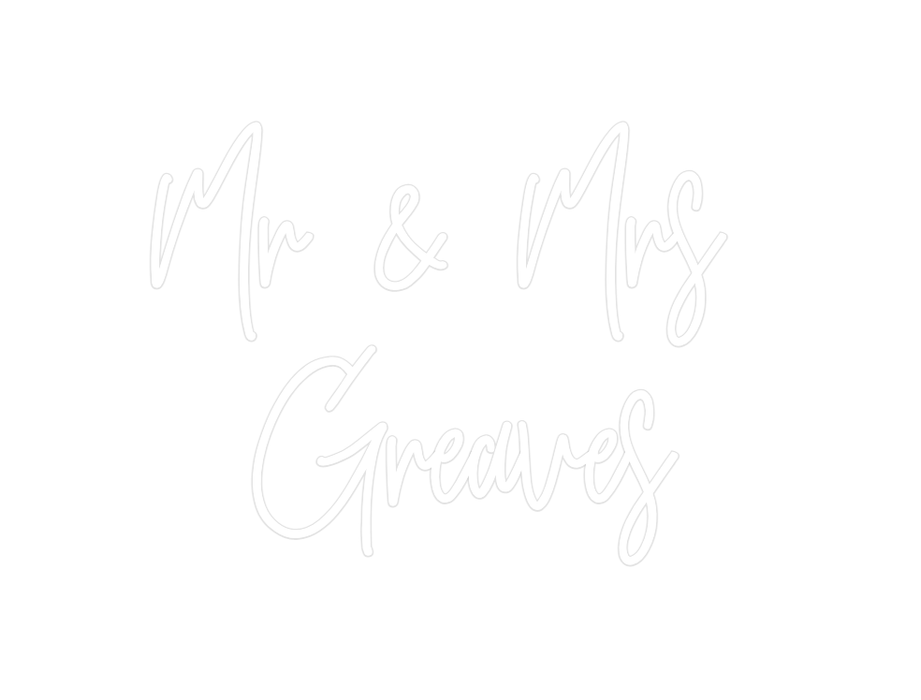 Custom Neon: Mr & Mrs Gre... - Neon Filter