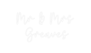 Custom Neon: Mr & Mrs Gre... - Neon Filter