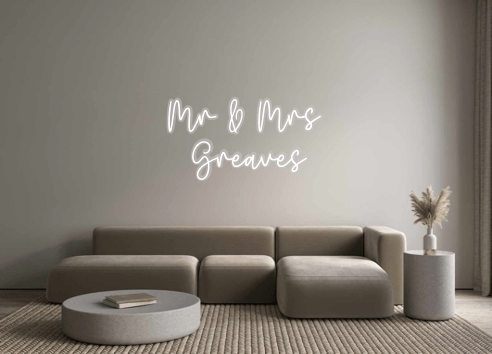 Custom Neon: Mr & Mrs Gre... - Neon Filter