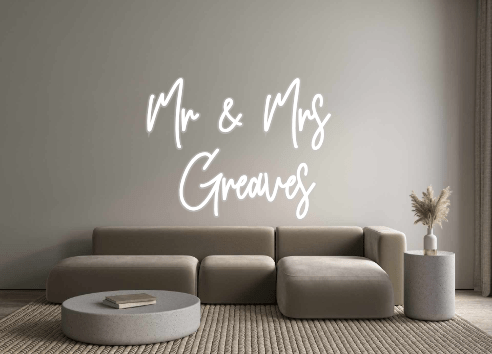 Custom Neon: Mr & Mrs Gre... - Neon Filter