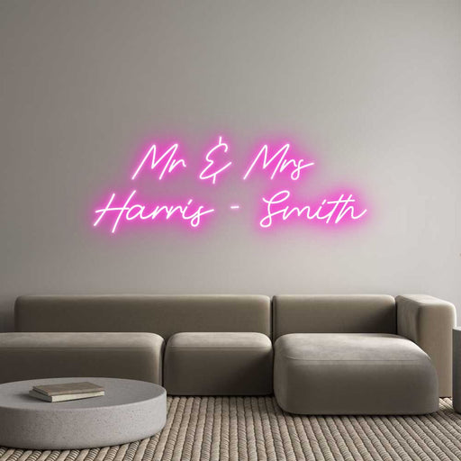 Custom Neon: Mr & Mrs Har... - Neon Filter