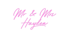 Custom Neon: Mr & Mrs Hayden - Neon Filter