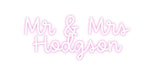 Custom Neon: Mr & Mrs Ho... - Neon Filter