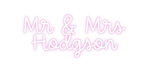 Custom Neon: Mr & Mrs Ho... - Neon Filter