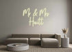 Custom Neon: Mr & Mrs Hu... - Neon Filter