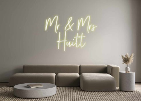 Custom Neon: Mr & Mrs Hu... - Neon Filter