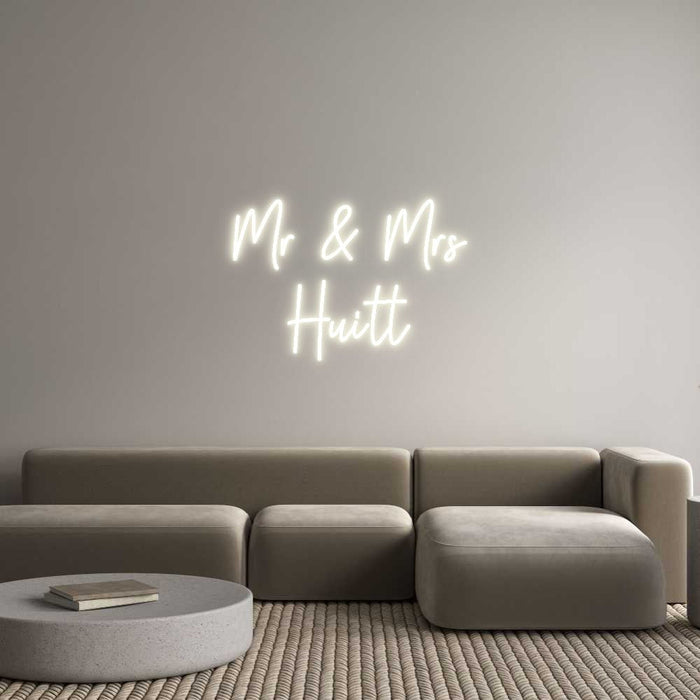 Custom Neon: Mr & Mrs Huitt - Neon Filter