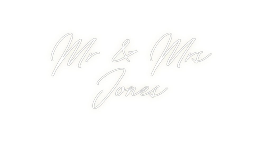 Custom Neon: Mr & Mrs Jo... - Neon Filter
