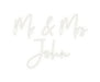 Custom Neon: Mr & Mrs Jo... - Neon Filter