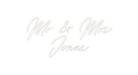 Custom Neon: Mr & Mrs Jo... - Neon Filter