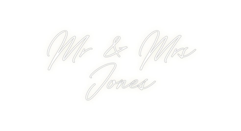 Custom Neon: Mr & Mrs Jo... - Neon Filter