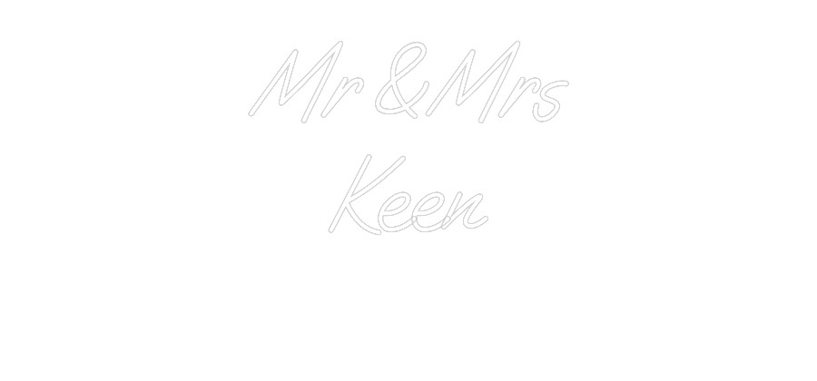 Custom Neon: Mr & Mrs Ke... - Neon Filter