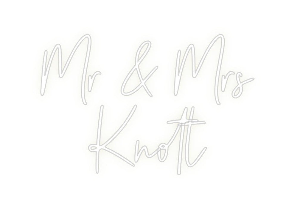 Custom Neon: Mr & Mrs Kn... - Neon Filter