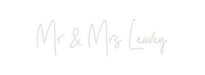 Custom Neon: Mr & Mrs Leavey - Neon Filter