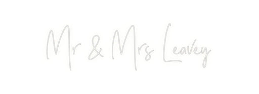 Custom Neon: Mr & Mrs Leavey - Neon Filter