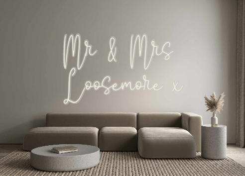 Custom Neon: Mr & Mrs Loo... - Neon Filter