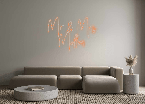 Custom Neon: Mr & Mrs Malton - Neon Filter