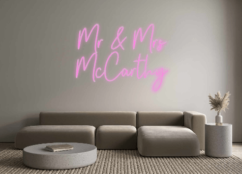 Custom Neon: Mr & Mrs McCa... - Neon Filter