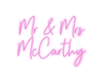 Custom Neon: Mr & Mrs McCa... - Neon Filter