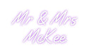 Custom Neon: Mr & Mrs McKee - Neon Filter