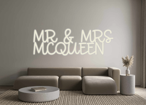 Custom Neon: MR & MRS MCQU... - Neon Filter