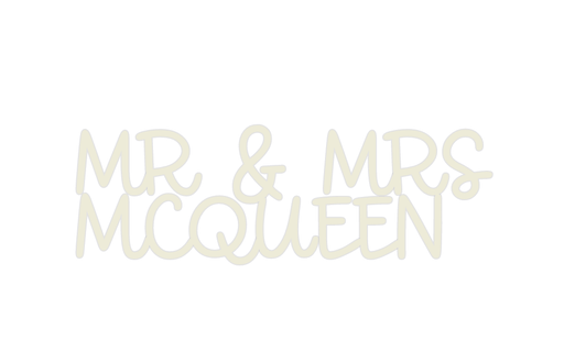 Custom Neon: MR & MRS MCQU... - Neon Filter