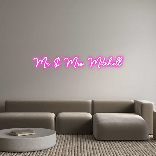 Custom Neon: Mr & Mrs Mitc... - Neon Filter