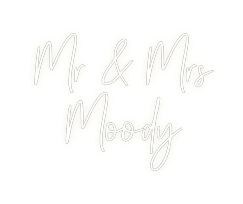 Custom Neon: Mr & Mrs Mo... - Neon Filter